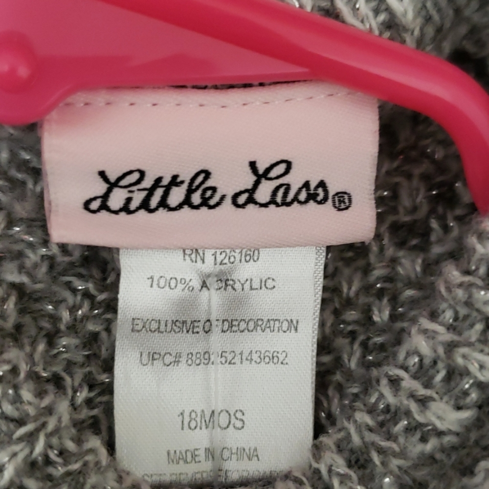 Little lass grey cream sweater 18 months - Picture 4 of 4